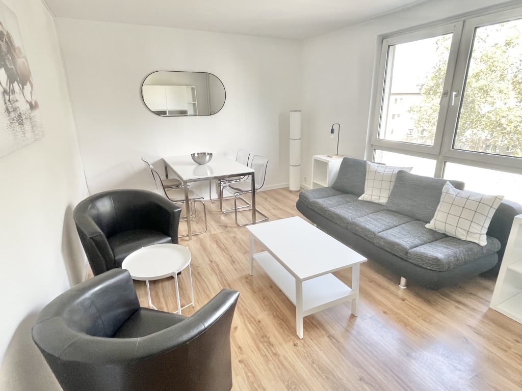 Wohnung zur Miete Wohnen auf Zeit 2.250 € 3 Zimmer 80 m²<br/>Wohnfläche ab sofort<br/>Verfügbarkeit Hanauer Landstraße Ostend Frankfurt am Main 60314