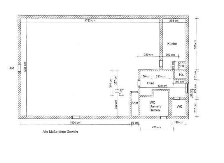 Laden zur Miete 1.700 € 2 Zimmer 250 m² Verkaufsfläche Güstrow 18273