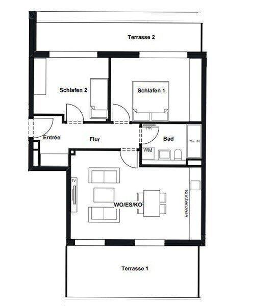 Penthouse zur Miete 1.622 € 3 Zimmer 82,1 m²<br/>Wohnfläche 5.<br/>Geschoss Rosenfelder Straße 27 Friedrichsfelde Berlin-Friedrichsfelde 10315