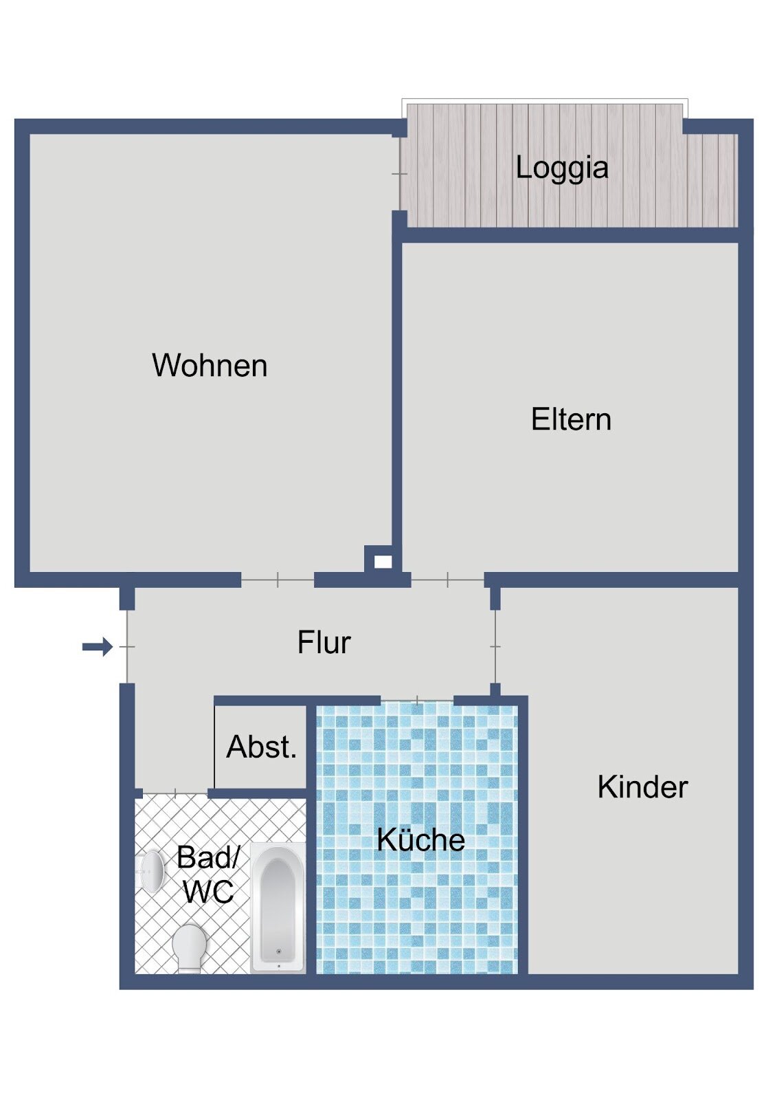 Wohnung zur Miete nur mit Wohnberechtigungsschein 289 € 3 Zimmer 69,6 m²<br/>Wohnfläche 3.<br/>Geschoss 01.02.2025<br/>Verfügbarkeit Waldemar-Petersen-Straße 21 Wohnstadt Waldau Kassel 34123