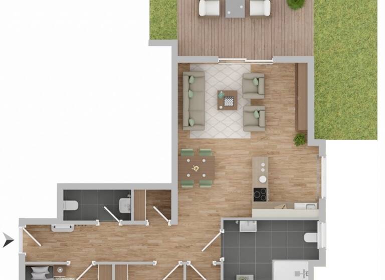 Wohnung zum Kauf 510.000 € 4 Zimmer 123 m² EG Neudorf Graben-Neudorf 76676