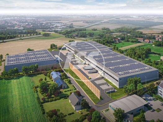 Lagerhalle zur Miete - Erstbezug provisionsfrei 5,50 € 10.610 m² Lagerfläche Rosenweg 1 Panitzsch Borsdorf an der Parthe 04451