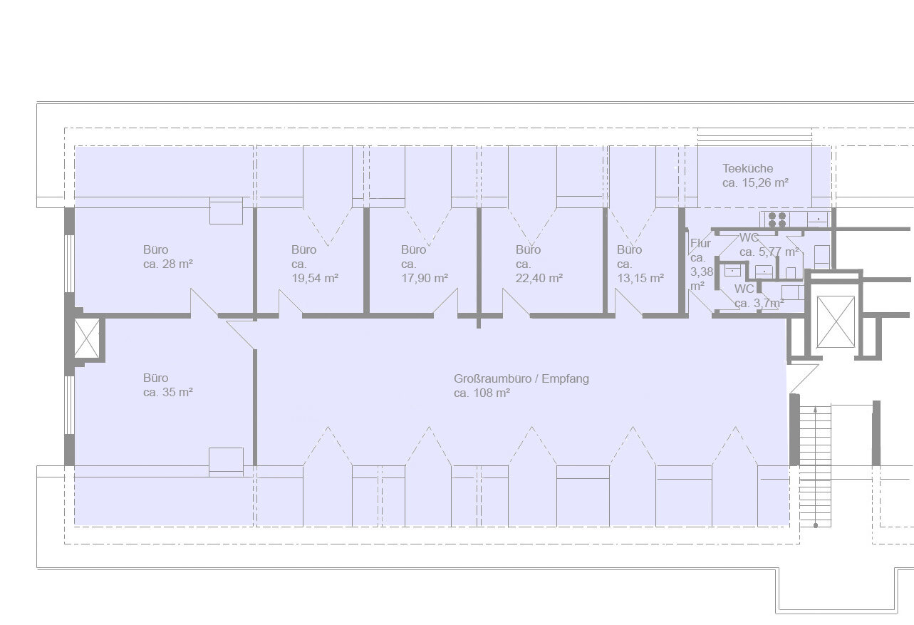 Bürofläche zur Miete provisionsfrei 9 € 7 Zimmer 272 m²<br/>Bürofläche Wallbergstr. 5 Potzham Taufkirchen 82024