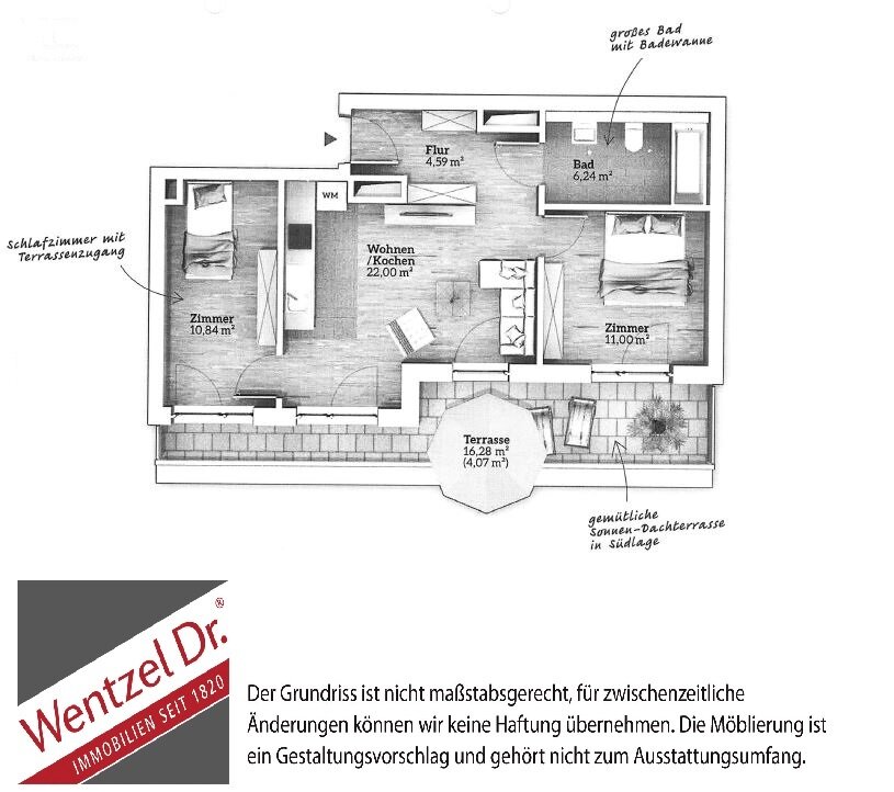 Wohnung zur Miete 847 € 3 Zimmer 57,3 m²<br/>Wohnfläche 3.<br/>Geschoss ab sofort<br/>Verfügbarkeit Buntentorsteinweg 173 Buntentor Bremen 28201