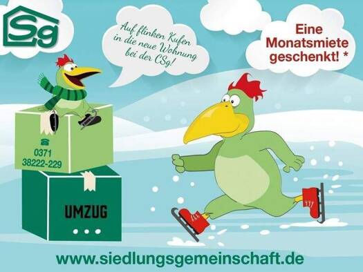 Wohnung zur Miete 360 € 3 Zimmer 58 m² 3. Geschoss frei ab sofort Steinwiese 62 Altendorf Chemnitz 09116