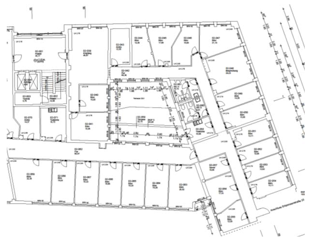 Bürofläche zur Miete provisionsfrei 11,50 € 635 m²<br/>Bürofläche ab 240 m²<br/>Teilbarkeit Innenstadt - West - Östlicher Teil Karlsruhe 76133