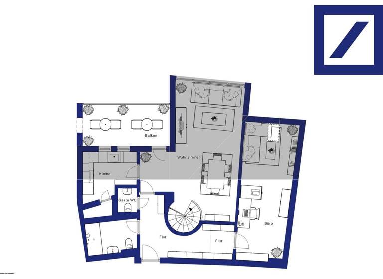 Wohnung zum Kauf 499.000 € 3 Zimmer 105 m² Bierstadt Wiesbaden 65191