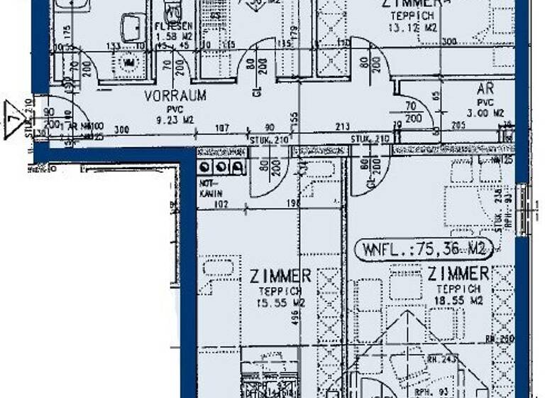 Wohnung zur Miete 662 € 3 Zimmer 75,4 m² Randegg 3263