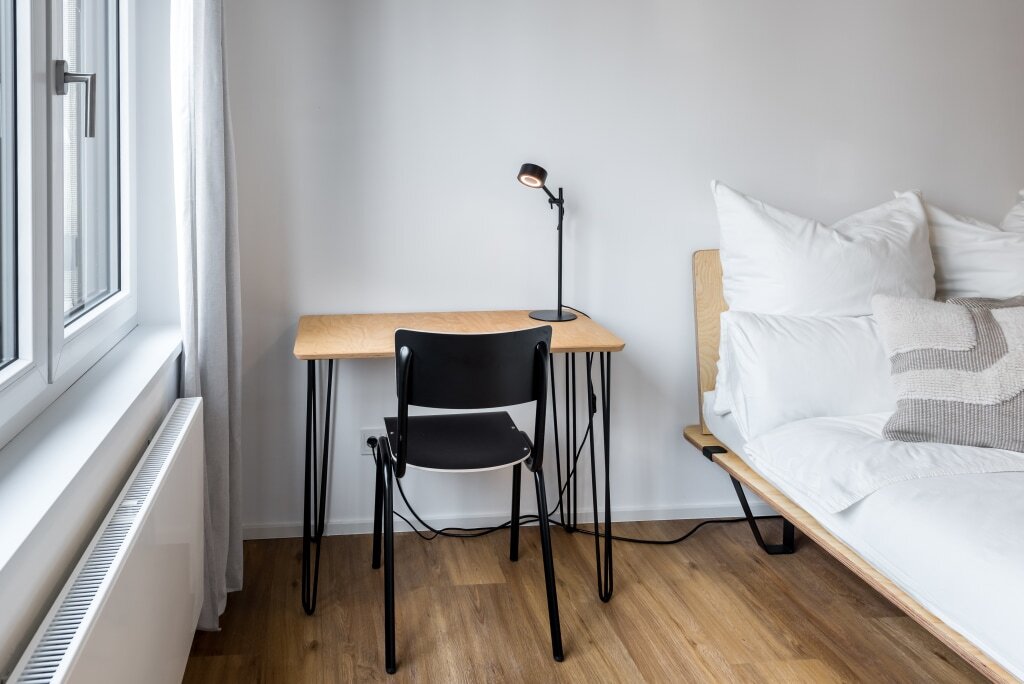 Wohnung zur Miete Wohnen auf Zeit 871 € 2 Zimmer 14,5 m²<br/>Wohnfläche 06.01.2025<br/>Verfügbarkeit Gref-Völsing-Straße 15 Ostend Frankfurt am Main 60314