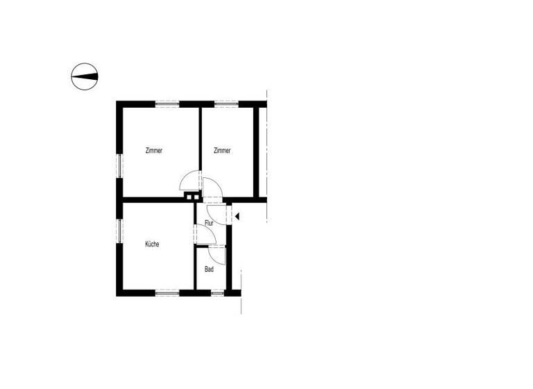 Wohnung zur Miete 215 € 2 Zimmer 41 m² 1. Geschoss Dammessiepen 4 Rathmecke Lüdenscheid 58513