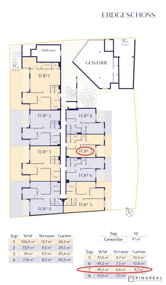 Wohnung zum Kauf 294.738 € 2 Zimmer 49,2 m²<br/>Wohnfläche EG<br/>Geschoss Leopoldsdorf 2333