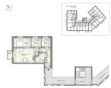 Wohnung zur Miete - Neubau nur mit Wohnberechtigungsschein 523 € 4 Zimmer 87,1 m² Dachgeschoss, 3. Geschoss frei ab sofort Familie-Cohn-Straße 2 Vier Boizenburg/Elbe 19258