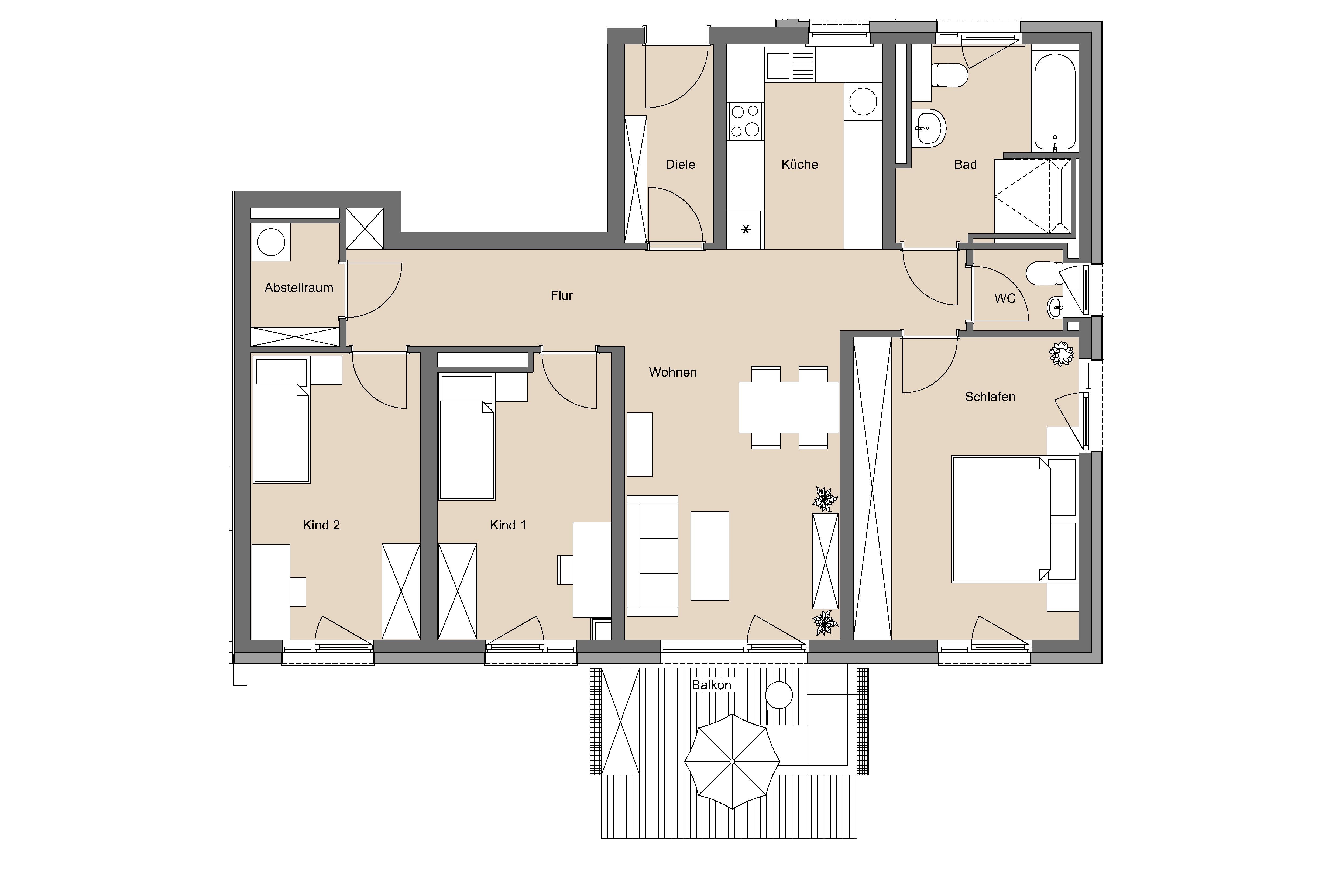 Wohnung zur Miete 1.225 € 4 Zimmer 100 m²<br/>Wohnfläche 1.<br/>Geschoss Innenstadt Coburg 96450