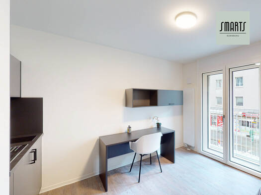 Studio zur Miete 485 € 1 Zimmer 20,4 m² 1. Geschoss frei ab 16.05.2026 Stephanstraße 7 St Peter Nürnberg 90478