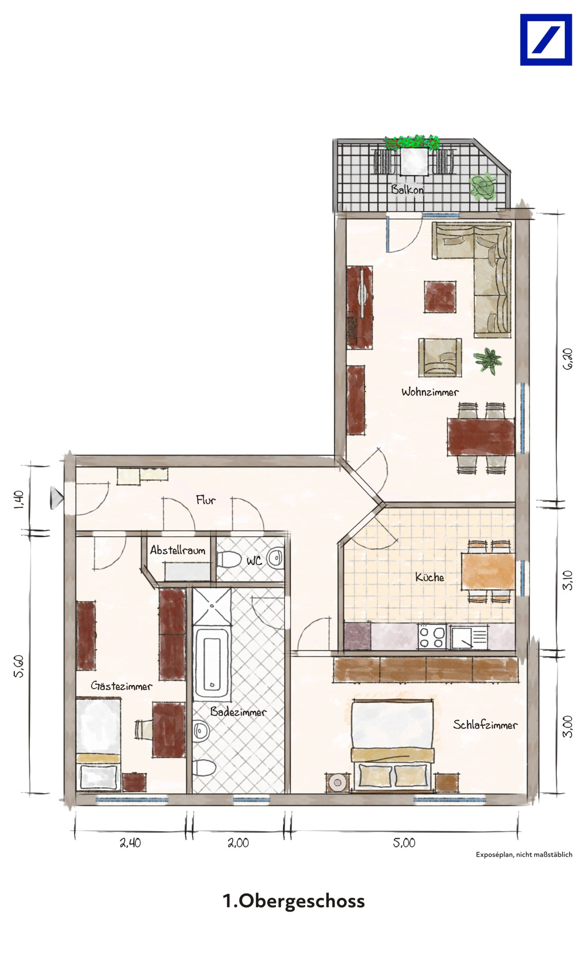 Wohnung zum Kauf 179.000 € 3 Zimmer 86,3 m²<br/>Wohnfläche Apolda Apolda 99510