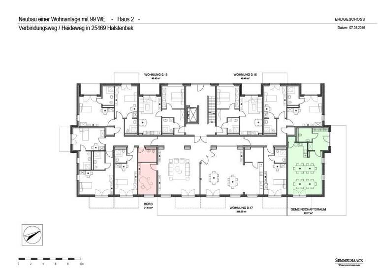 Studio zur Miete 321 € 1 Zimmer 49,7 m²<br/>Wohnfläche Loerbroks-Weg 3 Halstenbek 25469