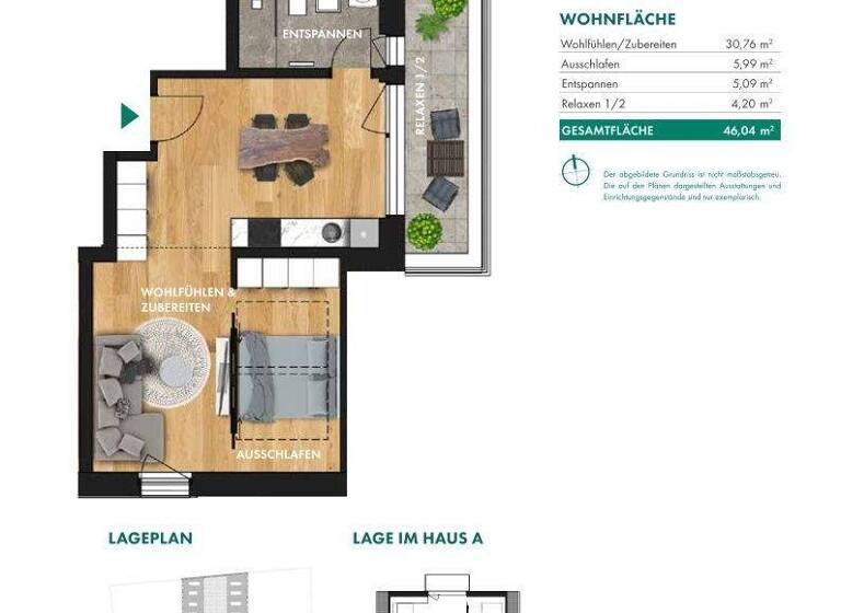 Wohnung zur Miete - Erstbezug 916 € 2 Zimmer 46 m² 2. Geschoss frei ab 01.04.2026 Zöbigker Straße 130 Markkleeberg 04416