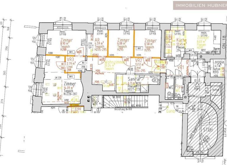 Bürofläche zur Miete 1.270 € 6 Zimmer 90,6 m² Bürofläche Wien 1070