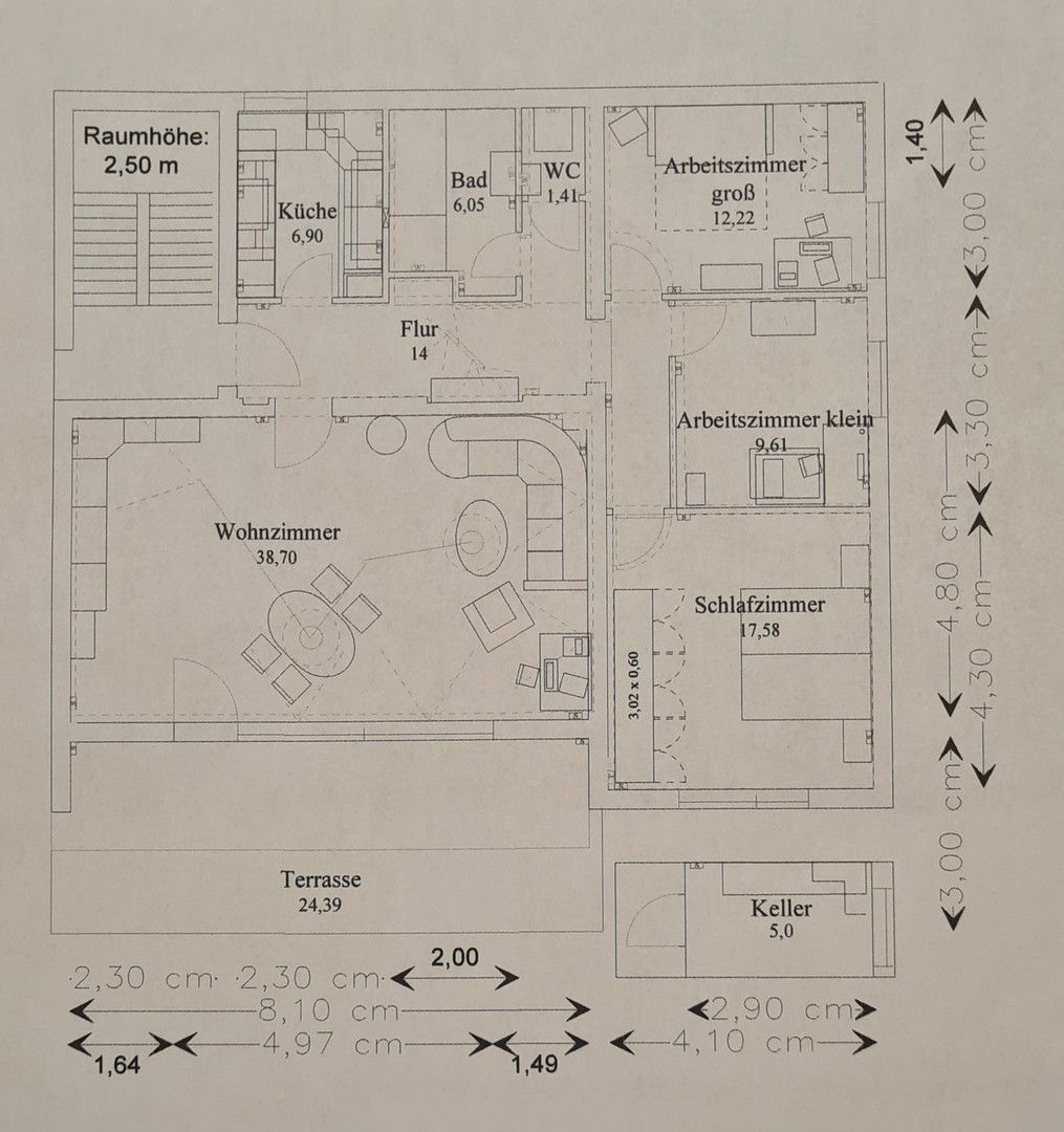 Wohnung zur Miete 990 € 4 Zimmer 110 m²<br/>Wohnfläche 1.<br/>Geschoss Sonnenstr. 15 St. Egidien Erlangen 91058