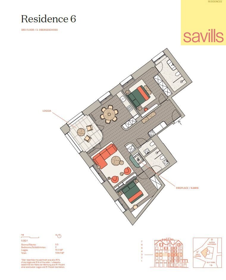 Wohnung zum Kauf 2.156.924 € 3,5 Zimmer 108,9 m²<br/>Wohnfläche 3.<br/>Geschoss Furkagasse 9 Andermatt 6490