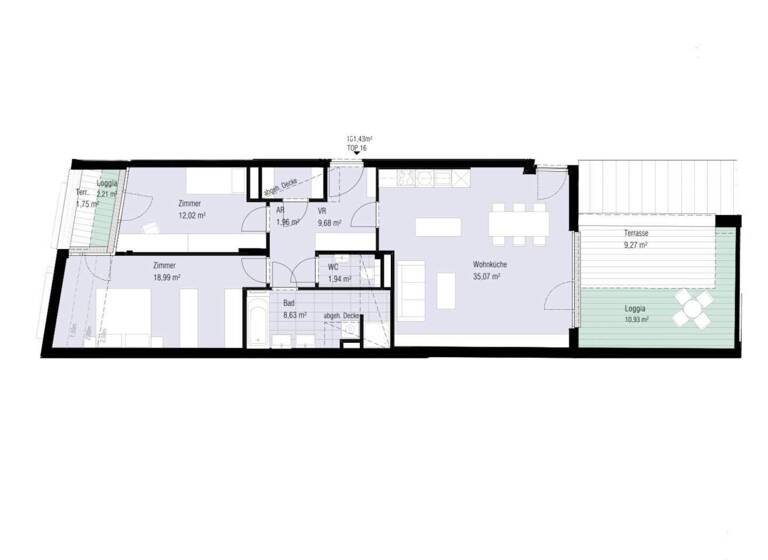 Wohnung zum Kauf - Erstbezug 1.153.000 € 3 Zimmer 104 m² 4. Geschoss Wien 1060