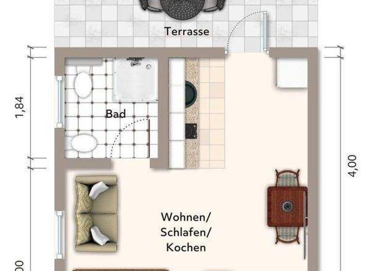 Studio zur Miete 550 € 1 Zimmer 35 m² EG frei ab 01.07.2026 Altes Dorf 20 Stendal 39576