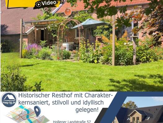 Einfamilienhaus zum Kauf 498.000 € 5 Zimmer 178 m² 7.709 m² Grundstück Hollen Uplengen 26670