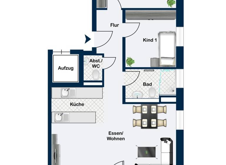 Wohnung zum Kauf provisionsfrei 563.500 € 3,5 Zimmer 88,7 m² 1. Geschoss Neckarrems Remseck am Neckar / Aldingen 71686