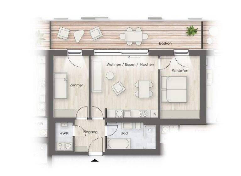 Wohnung zur Miete - Erstbezug 1.379 € 3 Zimmer 82 m² 1. Geschoss frei ab 01.11.2026 Kohlenstraße 31 Zentrum-Süd Leipzig 04107