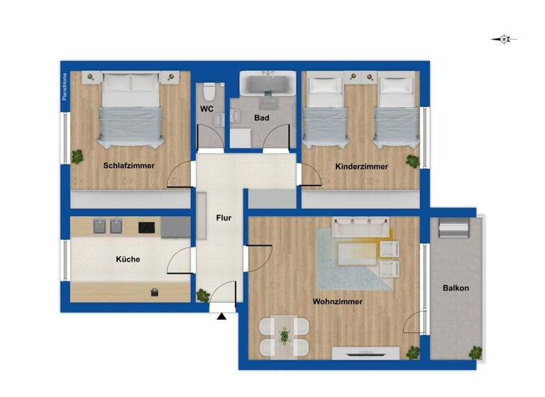 Wohnung zum Kauf 235.000 € 3 Zimmer 79,3 m² 1. Geschoss Neuröthenbach Nürnberg 90449
