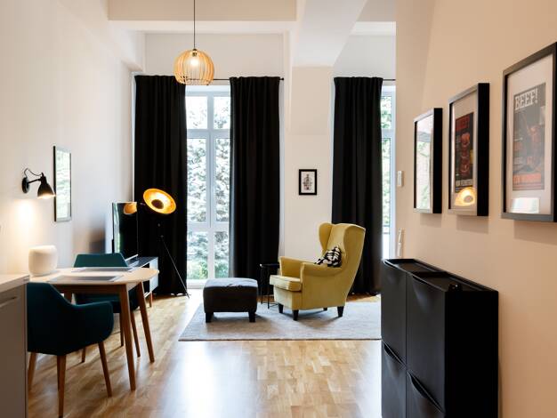 Studio zur Miete Wohnen auf Zeit 1.550 € 1 Zimmer 45 m² frei ab 01.04.2026 Rödelheim Frankfurt am Main 60489