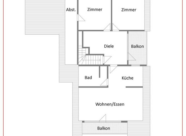 Wohnung zur Miete 1.000 € 3,5 Zimmer 120 m² 1. Geschoss Nordstetten Horb am Neckar 72160