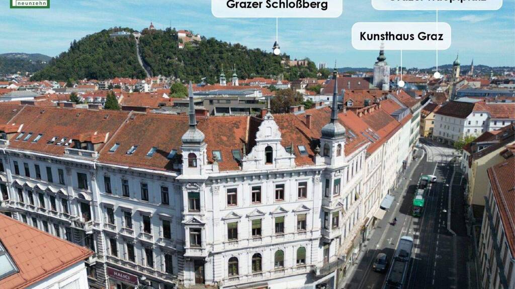 Wohnung zur Miete 1.105 € 3 Zimmer 120,8 m² 3. Geschoss Annenstraße 19 Gries Graz 8020