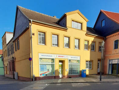 Wohn- und Geschäftshaus zum Kauf als Kapitalanlage geeignet 190.000 € 11 Zimmer 600 m² 347 m² Grundstück Halberstädter Straße 30 Oschersleben Oschersleben 39387