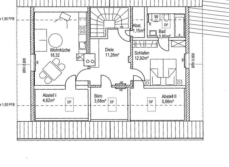 Wohnung zur Miete 550 € 2 Zimmer 61,5 m² Geschoss 2/3 frei ab 01.07.2026 Hetten Hohenpeißenberg 82383