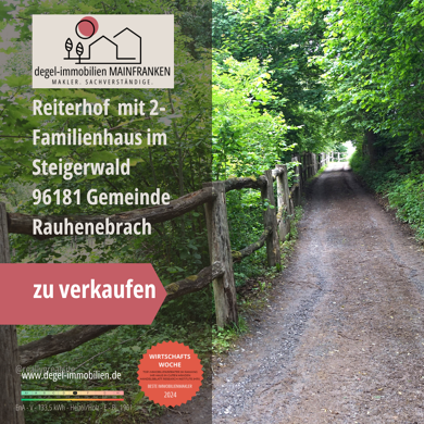Wohn- und Geschäftshaus zum Kauf 642.000 € 8 Zimmer 206 m² 8.323 m² Grundstück Untersteinbach Rauhenebrach 96181