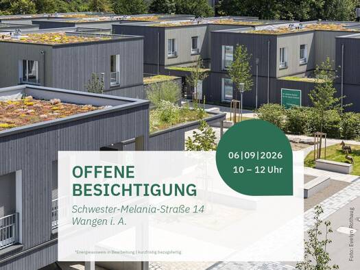 Reihenmittelhaus zum Kauf - Erstbezug provisionsfrei 730.000 € 5 Zimmer 147,8 m² 147 m² Grundstück Schwester-Melania-Straße 14 Wangen Wangen im Allgäu 88239