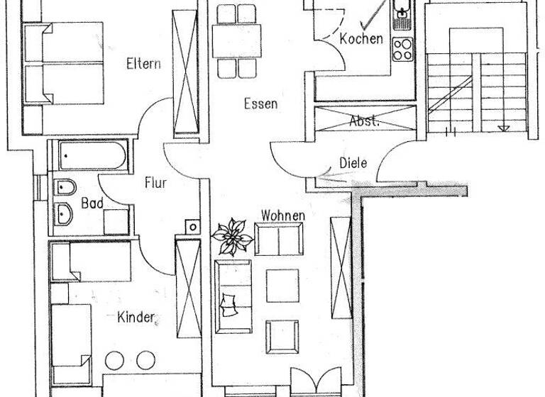 Wohnung zur Miete nur mit Wohnberechtigungsschein 540 € 3 Zimmer 78,6 m² EG Gerhart-Hauptmann-Str. 7 Herzogenaurach 91074