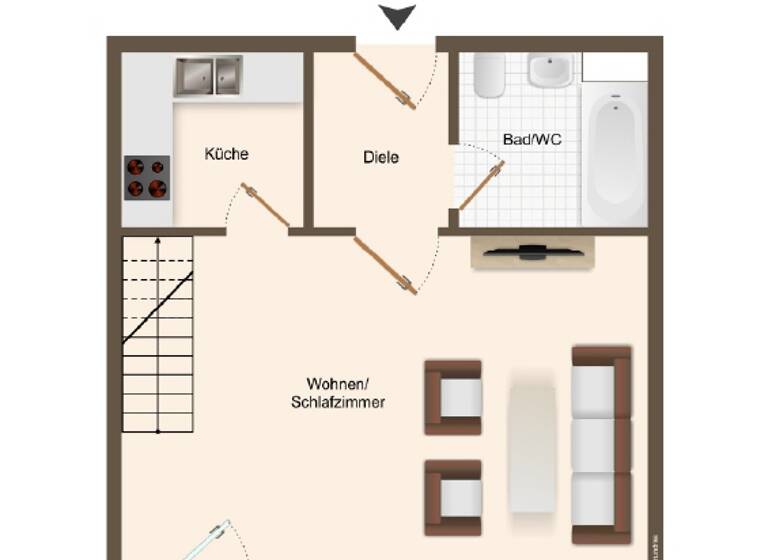 Wohnung zum Kauf 249.000 € 2 Zimmer 59 m² 2. Geschoss Bad Aibling 83043