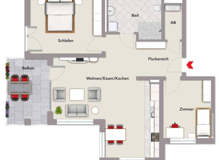 Wohnung zum Kauf - Erstbezug provisionsfrei 335.750 € 3 Zimmer 85,4 m² Winterberg 59955