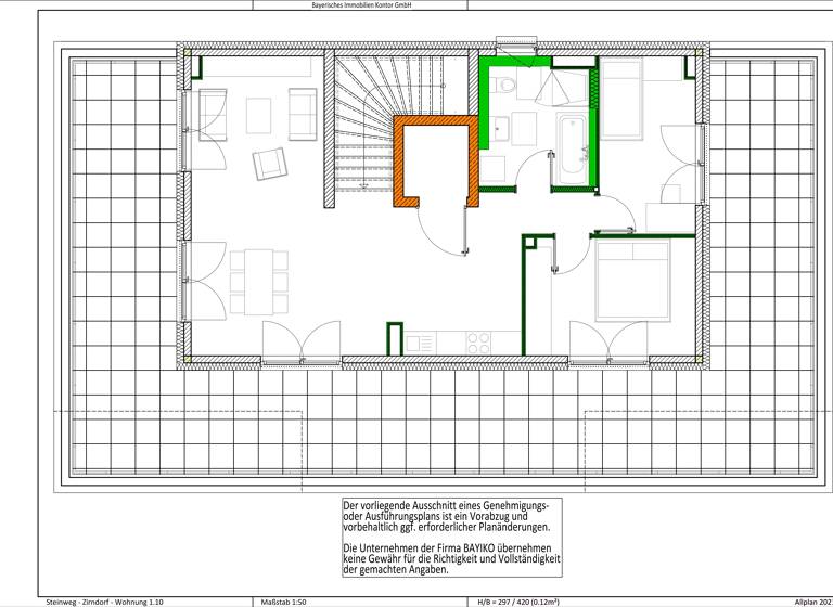 Wohnung zum Kauf 601.700 € 3 Zimmer 119 m²<br/>Wohnfläche Dachgeschoss, EG<br/>Geschoss 30.06.2025<br/>Verfügbarkeit Steinweg 19 Zirndorf Zirndorf 90513