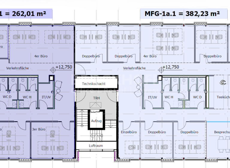 Bürofläche zur Miete - Erstbezug provisionsfrei 100 Zimmer 1.384 m² Bürofläche teilbar ab 350 m² Hörde Dortmund 44263