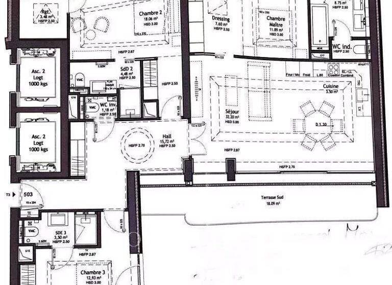 Studio zum Kauf provisionsfrei 9.500.000 € 4 Zimmer 152,7 m² 5. Geschoss frei ab 01.07.2026 Monaco 98000