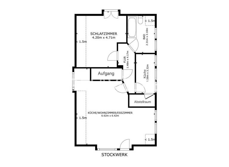 Wohnung zur Miete 775 € 2 Zimmer 65 m² frei ab 15.04.2026 Felde Riede 27339