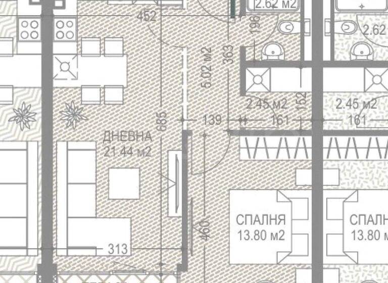 Studio zum Kauf 195.000 € 2 Zimmer 75,9 m² Sofia