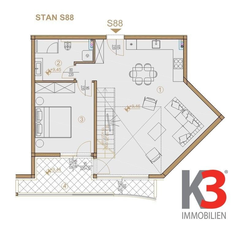 Wohnung zum Kauf 719.212 € 2 Zimmer 106,6 m²<br/>Wohnfläche 3.<br/>Geschoss Porec 52440