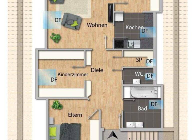Wohnung zum Kauf 170.000 € 3 Zimmer 74,7 m² 3. Geschoss Leipheim 89340
