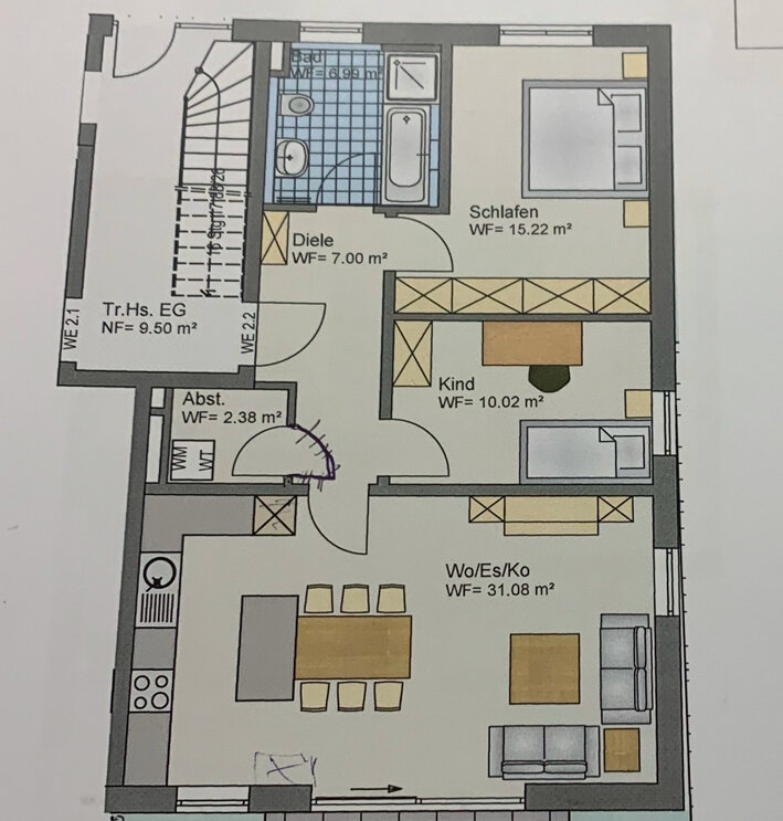 Wohnung zur Miete 890 € 3 Zimmer 84 m²<br/>Wohnfläche EG<br/>Geschoss Kernstadt Schwandorf Schwandorf 92421