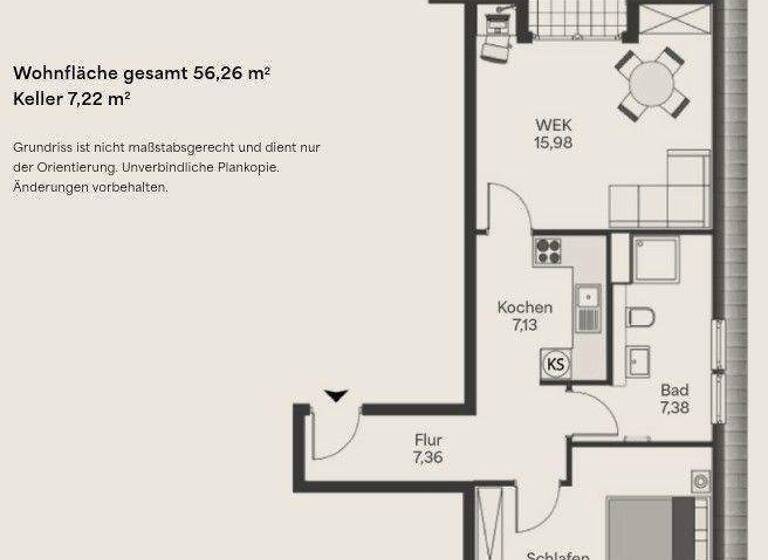 Wohnanlage zum Kauf provisionsfrei als Kapitalanlage geeignet 309.000 € 2 Zimmer 56,3 m² Margarethenstraße 12 Elmshorn 25336