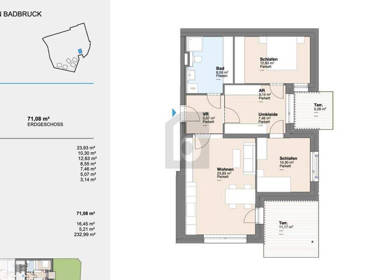 Wohnung zum Kauf 428.000 € 3 Zimmer 71 m² Bad Gastein 5640